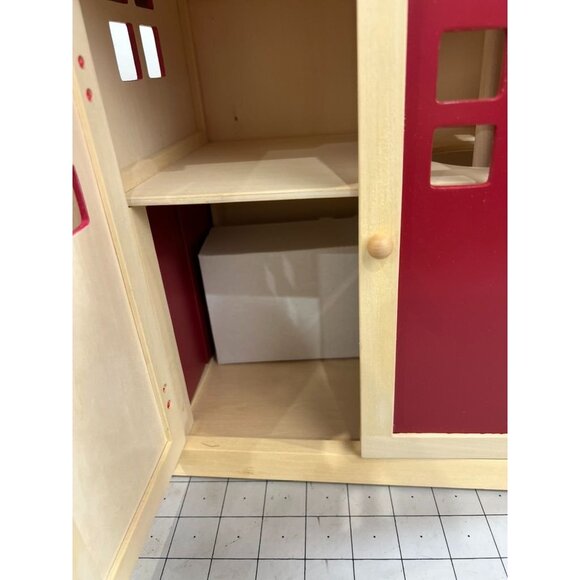 Pottery Barn Kids Augusta Firehouse Playset All Wood NIB New - Picture 7 of 10